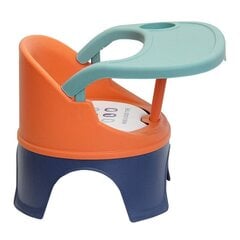 Nešiojama maitinimo kėdutė, orange/blue kaina ir informacija | Maitinimo kėdutės | pigu.lt
