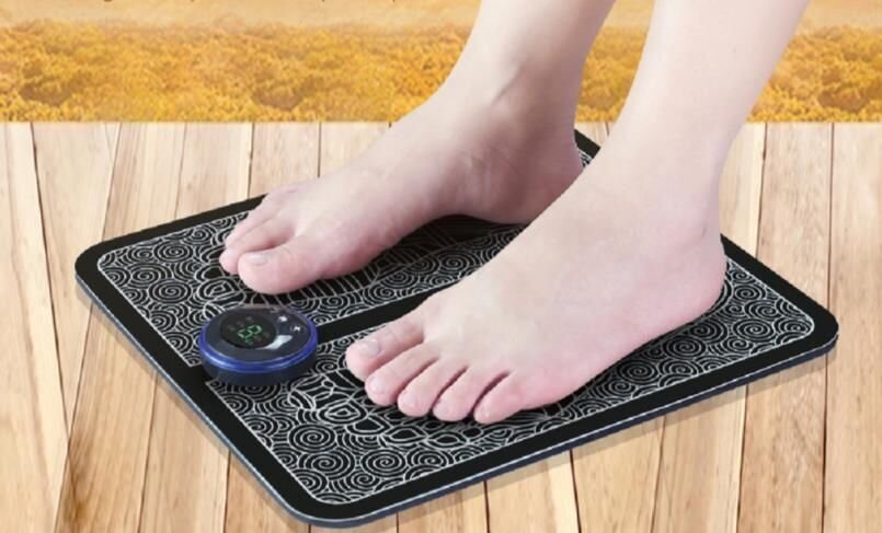 Pėdų masažo kilimėlis EMS pėdų masažuoklis, juodas цена и информация | Masažo reikmenys | pigu.lt