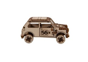 Medinis konstruktorius Wooden city Rally Car Mini Cooper, 98 d. kaina ir informacija | Konstruktoriai ir kaladėlės | pigu.lt