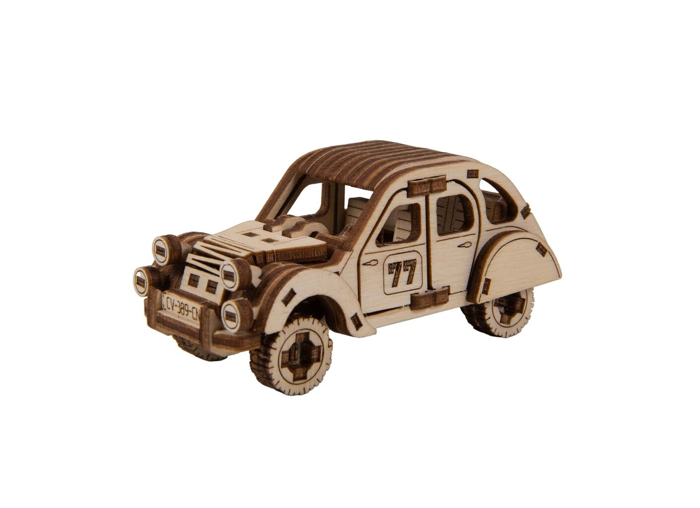 Medinis konstruktorius Wooden city Rally Car 2 Citroen 2CV цена и информация | Konstruktoriai ir kaladėlės | pigu.lt