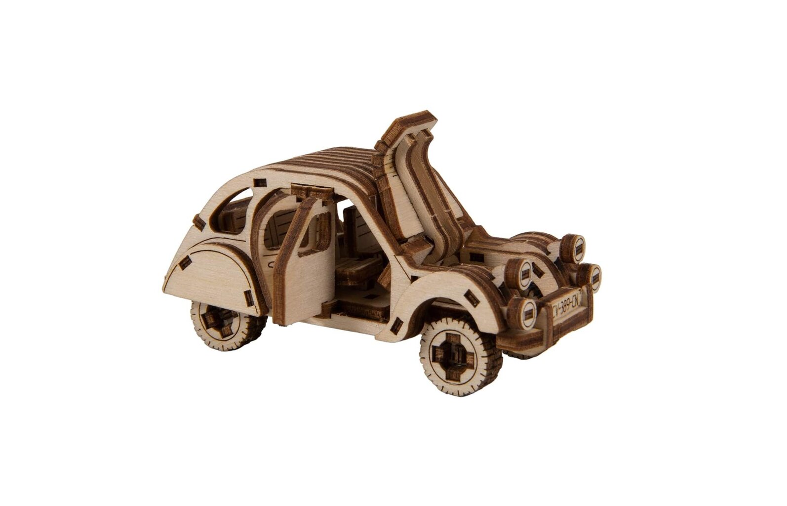 Medinis konstruktorius Wooden city Rally Car 2 Citroen 2CV цена и информация | Konstruktoriai ir kaladėlės | pigu.lt