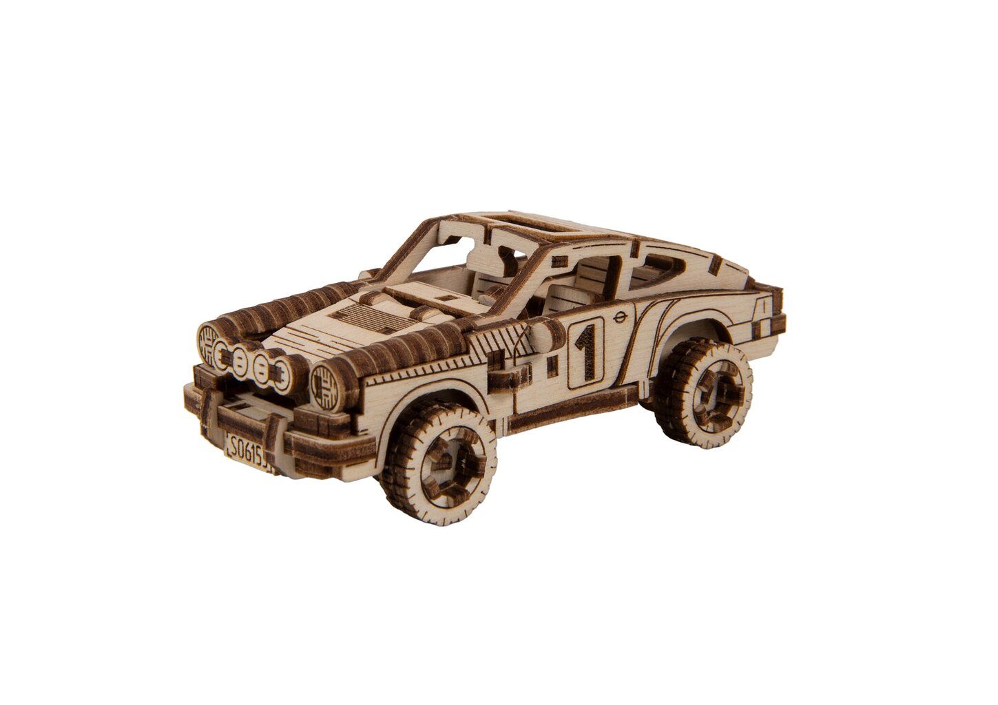 Medinis konstruktorius Wooden city Rally Car 4 Porsche 911, 113 d. цена и информация | Konstruktoriai ir kaladėlės | pigu.lt