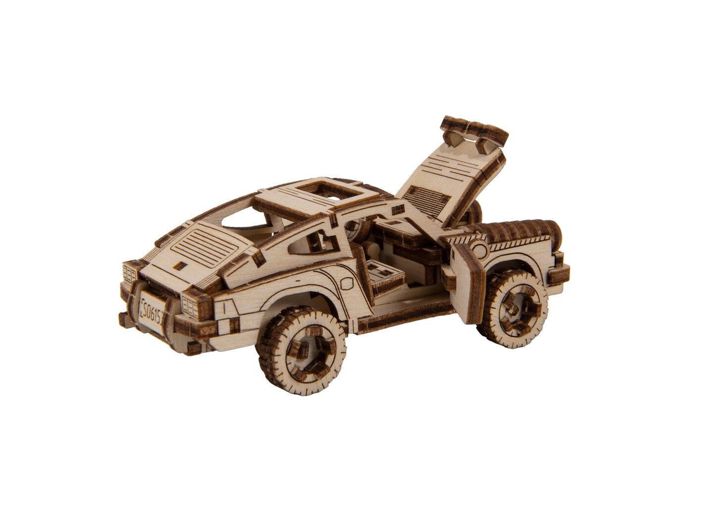 Medinis konstruktorius Wooden city Rally Car 4 Porsche 911, 113 d. цена и информация | Konstruktoriai ir kaladėlės | pigu.lt