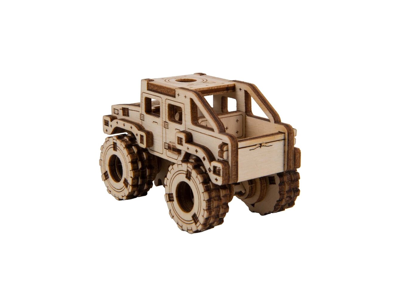 Medinis konstruktorius Wooden city Monster Truck 2 Hummer H1 kaina ir informacija | Konstruktoriai ir kaladėlės | pigu.lt