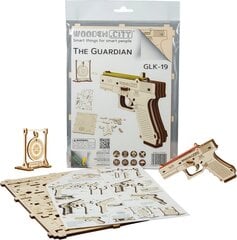 Medinis konstruktorius Wooden city Pistoletas Guardian GLK-19 kaina ir informacija | Konstruktoriai ir kaladėlės | pigu.lt