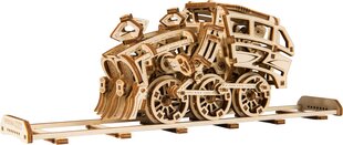 Medinis konstruktorius Wooden city Dream Express Locomotive цена и информация | Конструкторы и кубики | pigu.lt