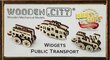 Medinis konstruktorius Wooden city Viešasis transportas kaina ir informacija | Konstruktoriai ir kaladėlės | pigu.lt