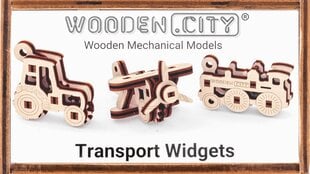 Medinis konstruktorius Wooden city Transportas kaina ir informacija | Konstruktoriai ir kaladėlės | pigu.lt