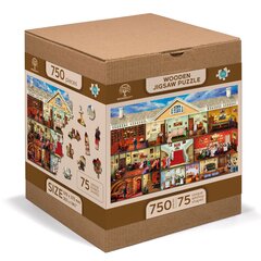 Medinė dėlionė su figūrėlėmis Wooden city Namas, 750 d. kaina ir informacija | Dėlionės (puzzle) | pigu.lt