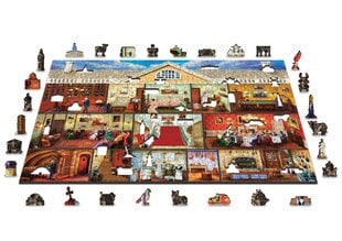 Medinė dėlionė su figūrėlėmis Wooden city Namas, 750 d. kaina ir informacija | Dėlionės (puzzle) | pigu.lt