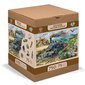 Medinė dėlionė su figūrėlėmis Wooden city Traukinys, 750 d. цена и информация | Dėlionės (puzzle) | pigu.lt