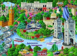 Medinė dėlionė su figūrėlėmis Wooden city Londonas, 750 d. kaina ir informacija | Dėlionės (puzzle) | pigu.lt