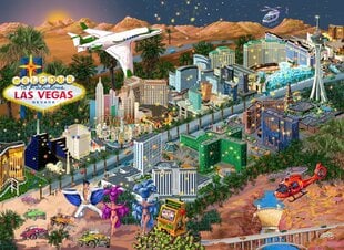Medinė dėlionė su figūrėlėmis Wooden city Sveiki atvykę į Las Vegasą, 505 d. kaina ir informacija | Dėlionės (puzzle) | pigu.lt