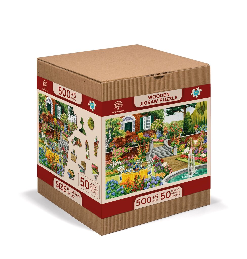 Medinė dėlionė su figūrėlėmis Wooden city Sodas, 505 d. kaina ir informacija | Dėlionės (puzzle) | pigu.lt