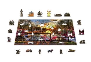 Medinė dėlionė su figūrėlėmis Wooden city Dviračiai Amsterdame, 600 d. kaina ir informacija | Dėlionės (puzzle) | pigu.lt