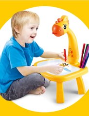 Daugiafunkcinis piešimo projektorius Geltona žirafa цена и информация | Развивающие игрушки | pigu.lt