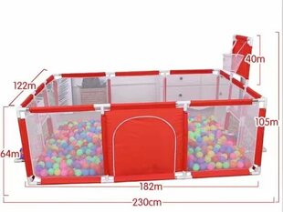 Vaikiškas maniežas PlayPen, pink kaina ir informacija | Maniežai vaikams | pigu.lt