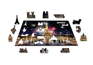Medinė dėlionė su figūrėlėmis Wooden city Paryžiaus naktis, 505 d. kaina ir informacija | Dėlionės (puzzle) | pigu.lt