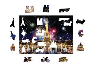 Medinė dėlionė su figūrėlėmis Wooden city Paryžiaus naktis, 505 d. kaina ir informacija | Dėlionės (puzzle) | pigu.lt