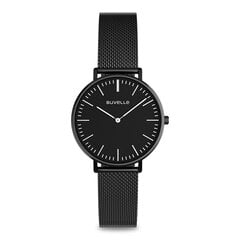 Moteriškas juodas laikrodis kaina ir informacija | Moteriški laikrodžiai | pigu.lt