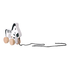Traukiamas medinis žaislas Toooky Toy, zebra цена и информация | Игрушки для малышей | pigu.lt