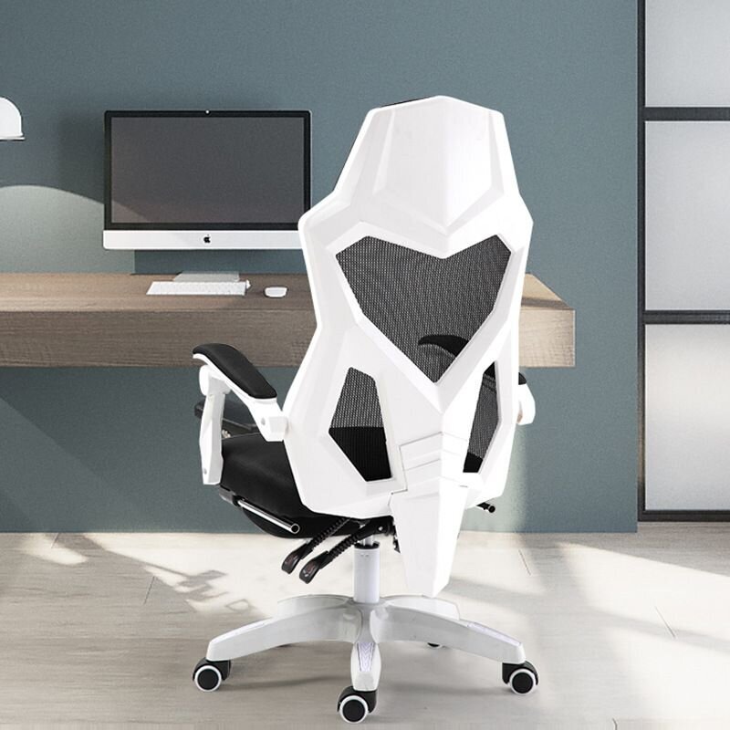 Ergonominė biuro kėdė, balta/juoda kaina ir informacija | Biuro kėdės | pigu.lt