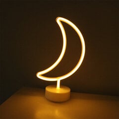 Dekoratyvinė LED lempa Mėnulis, geltona kaina ir informacija | Dekoracijos šventėms | pigu.lt