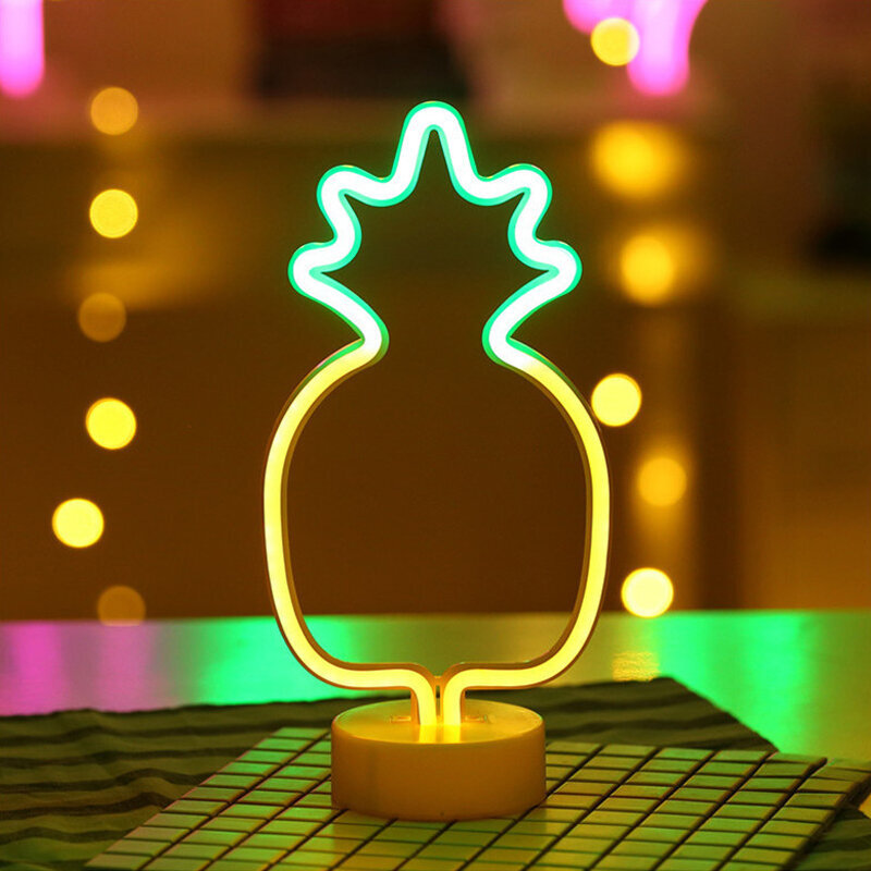 Dekoratyvinė LED lempa Ananasas, geltona kaina ir informacija | Dekoracijos šventėms | pigu.lt
