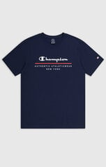 Champion vyriški marškinėliai, tamsiai mėlyni kaina ir informacija | Vyriški marškinėliai | pigu.lt