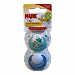 Čiulptukai Nuk Star Latex, 18-36 mėn, 2 vnt. kaina ir informacija | Čiulptukai | pigu.lt