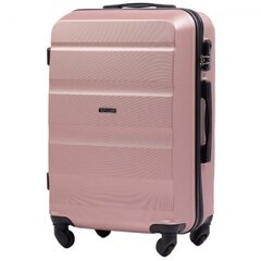 Vidutinis lagaminas Wings, M, rožinis kaina ir informacija | Lagaminai, kelioniniai krepšiai | pigu.lt