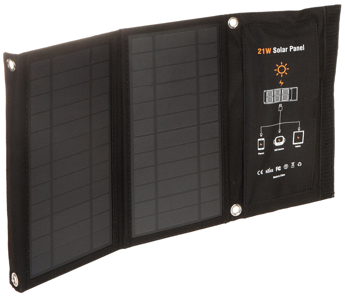 Nešiojamas saulės skydelis 21W kaina ir informacija | Komponentai saulės jėgainėms | pigu.lt