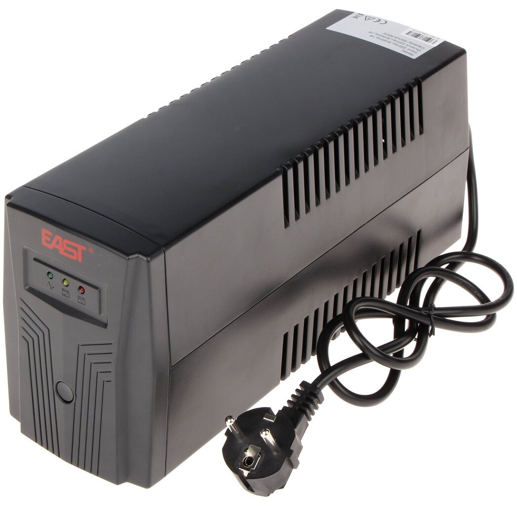 East AT-UPS650BK-LED kaina ir informacija | Nepertraukiamo maitinimo šaltiniai (UPS) | pigu.lt