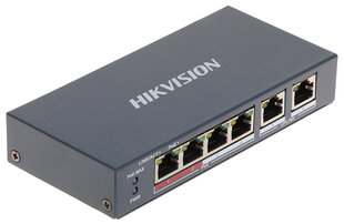 КОММУТАТОР POE DS-3E0106P-E/M 4-ПОРТОВЫЙ Hikvision цена и информация | Коммутаторы (Switch) | pigu.lt