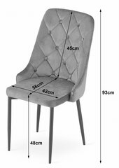 3-ių kėdžių komplektas, mėlynas kaina ir informacija | Virtuvės ir valgomojo kėdės | pigu.lt