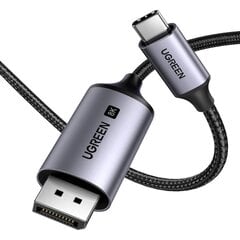 Ugreen USB-C/DisplayPort, 2 m kaina ir informacija | Kabeliai ir laidai | pigu.lt