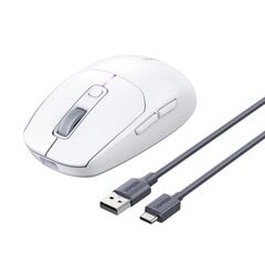 Ugreen MU103 Bluetooth 5.0 computer mouse | 2.4GHz USB receiver - white цена и информация | Мыши | pigu.lt