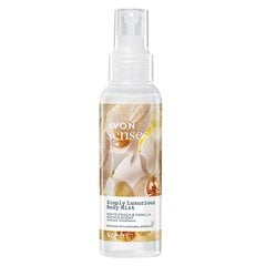 Kūno purškiklis su persikų ir saldžios vanilės aromatu Avon Simply Luxurious , 100 ml kaina ir informacija | Parfumuota kosmetika moterims | pigu.lt