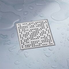 Kvadratinės dušo grotelės 30x30cm kaina ir informacija | Vonios kambario aksesuarai | pigu.lt