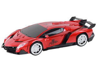 Nuotoliniu būdu valdomas automobilis/transformeris Lean Toys, raudonas цена и информация | Игрушки для мальчиков | pigu.lt