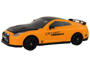 Nuotoliniu būdu valdomas automobilis Sports Car R/C 1:24 Lean Toys, oranžinis цена и информация | Игрушки для мальчиков | pigu.lt