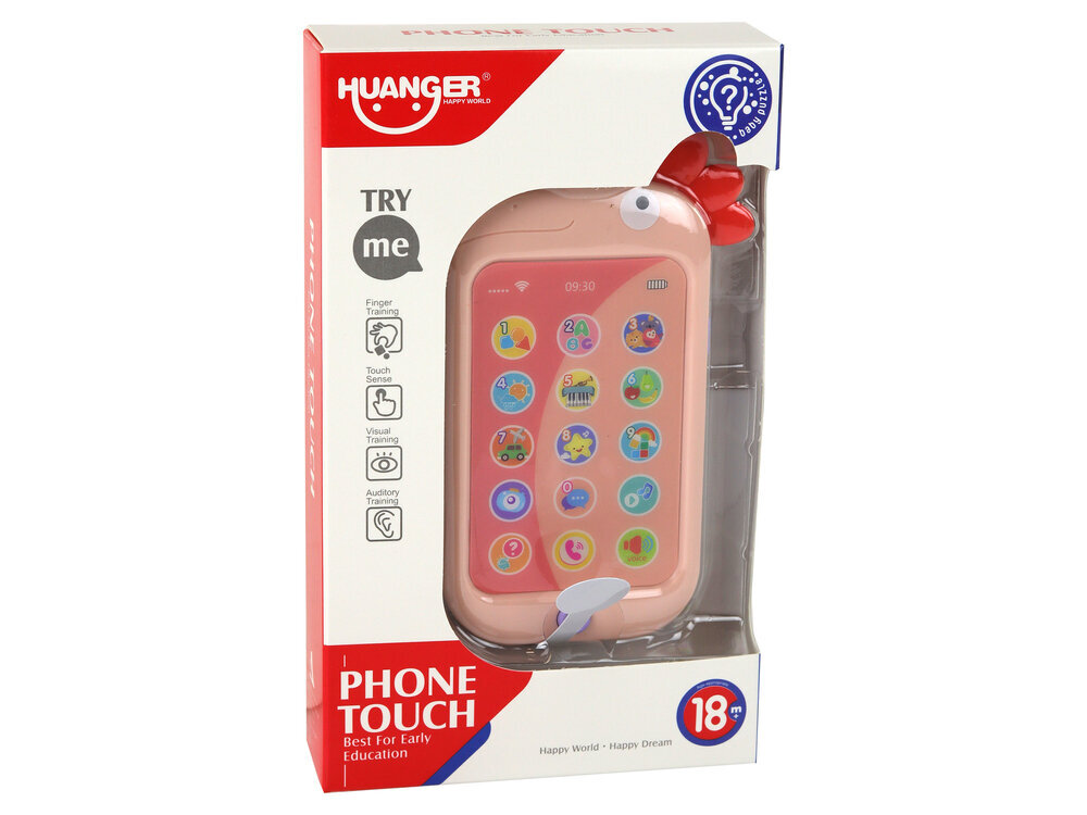 Edukacinis vaikiškas išmanusis telefonas Pink Chicken Lean Toys kaina ir informacija | Lavinamieji žaislai | pigu.lt