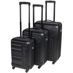 набор из 3 чемоданов - slazenger, 18/22/26 дюймов, черный цена и информация | Чемоданы, дорожные сумки  | pigu.lt