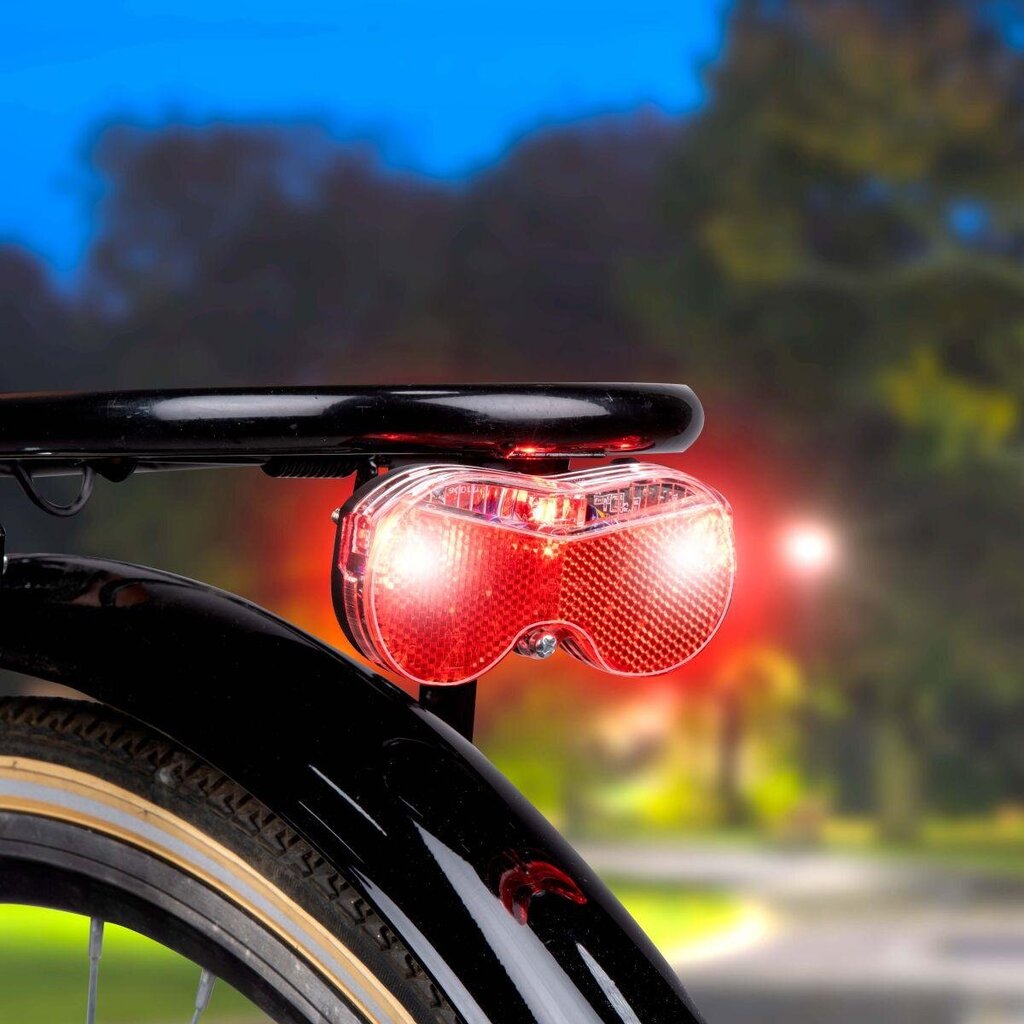 Galinis dviračių žibintas Dunlop, raudonas kaina ir informacija | Žibintai ir atšvaitai dviračiams | pigu.lt