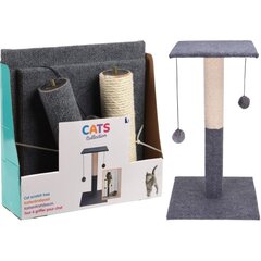Kačių draskyklė Cats Collection, pilka, 34,5 x 34,5 x 59 cm kaina ir informacija | Draskyklės | pigu.lt