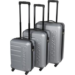 3 skirtingų dydžių lagaminų rinkinys Slazenger, pilkas kaina ir informacija | Lagaminai, kelioniniai krepšiai | pigu.lt