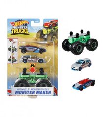 Žaislinių transporto priemonių rinkinys Hot Wheels Monster Trucks Monster Maker kaina ir informacija | Žaislai berniukams | pigu.lt