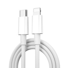 WIWU cable C008 USB-C - Lightning 1,2 m 30W white цена и информация | Кабели для телефонов | pigu.lt