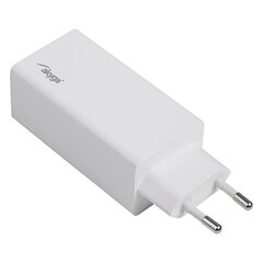 Akyga wall charger AK-CH-20 100W USB-C USB-A PD GaN 5-20V | 1.5-5A white цена и информация | Зарядные устройства для телефонов | pigu.lt