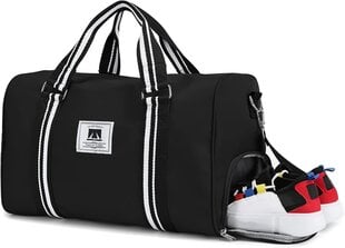 Унисекс спортивная сумка Holres, 36L, черная цена и информация | Рюкзаки и сумки | pigu.lt